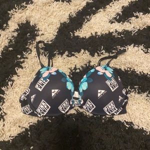 black floral pinkvs bra